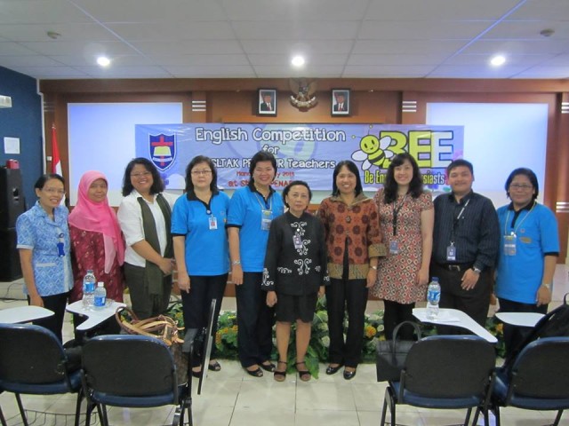 English department team and BPK Penabur team