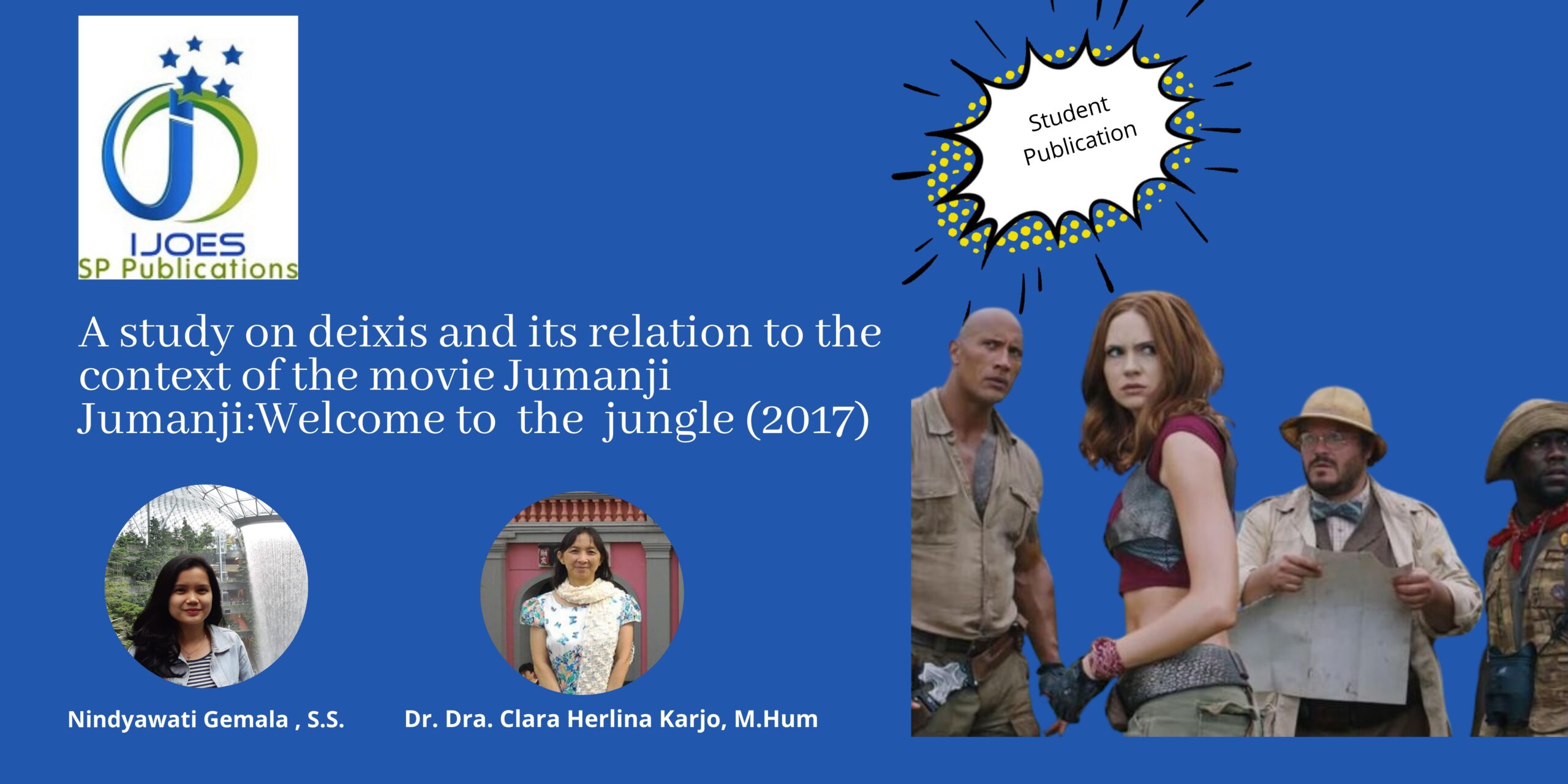 A study on deixis and its relation to the context of the movie Jumanji: Welcome to the Jungle (2017)