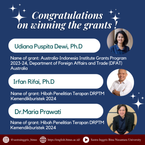 Congratulations on winning the grants!