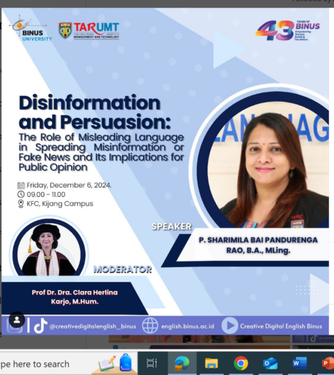 Disinformation and Persuasion: The role of misleading language